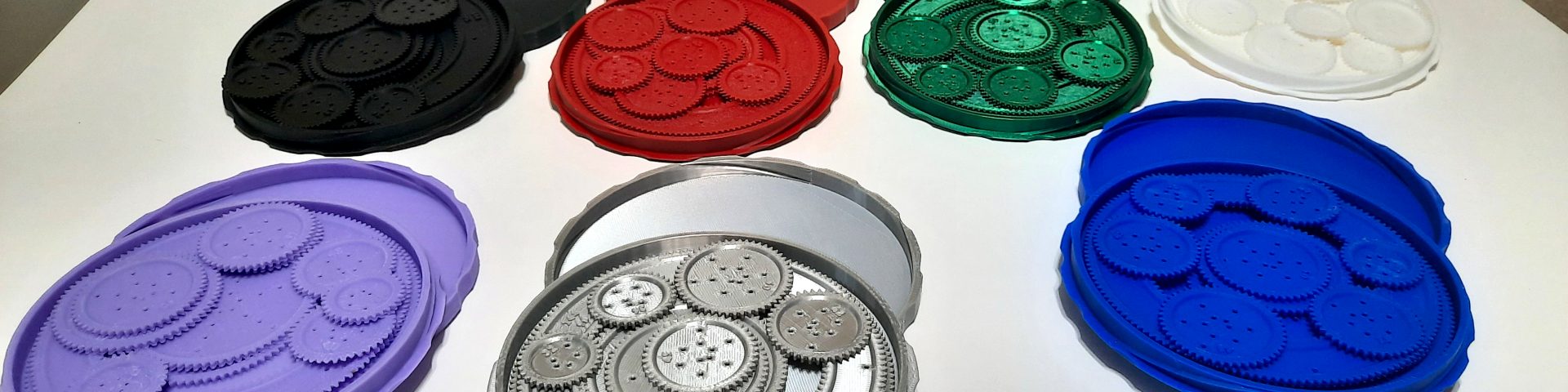 Spiraling Geometry solid color set