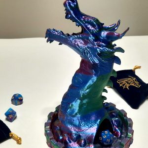 Tri-color Silk PLA Dragon Dice Tower