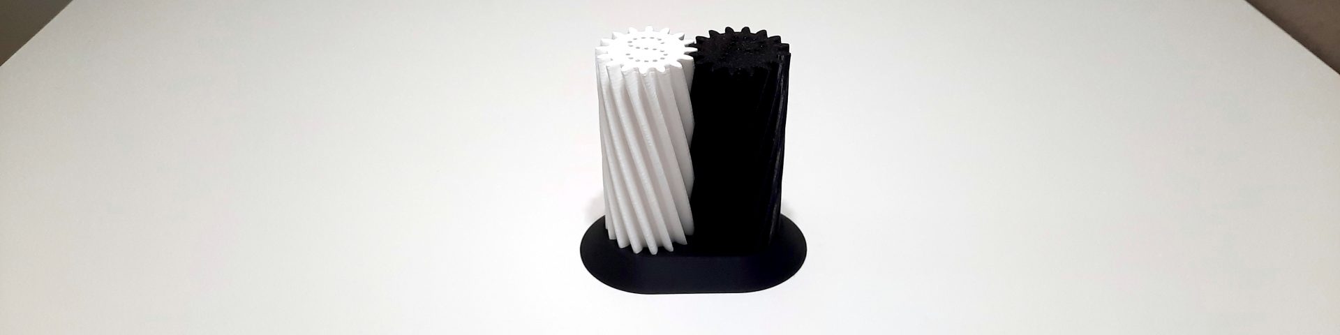 Salt and Pepper Shaker Gears With Stand