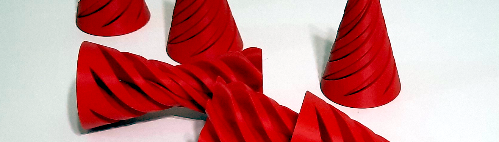 red fidget cone