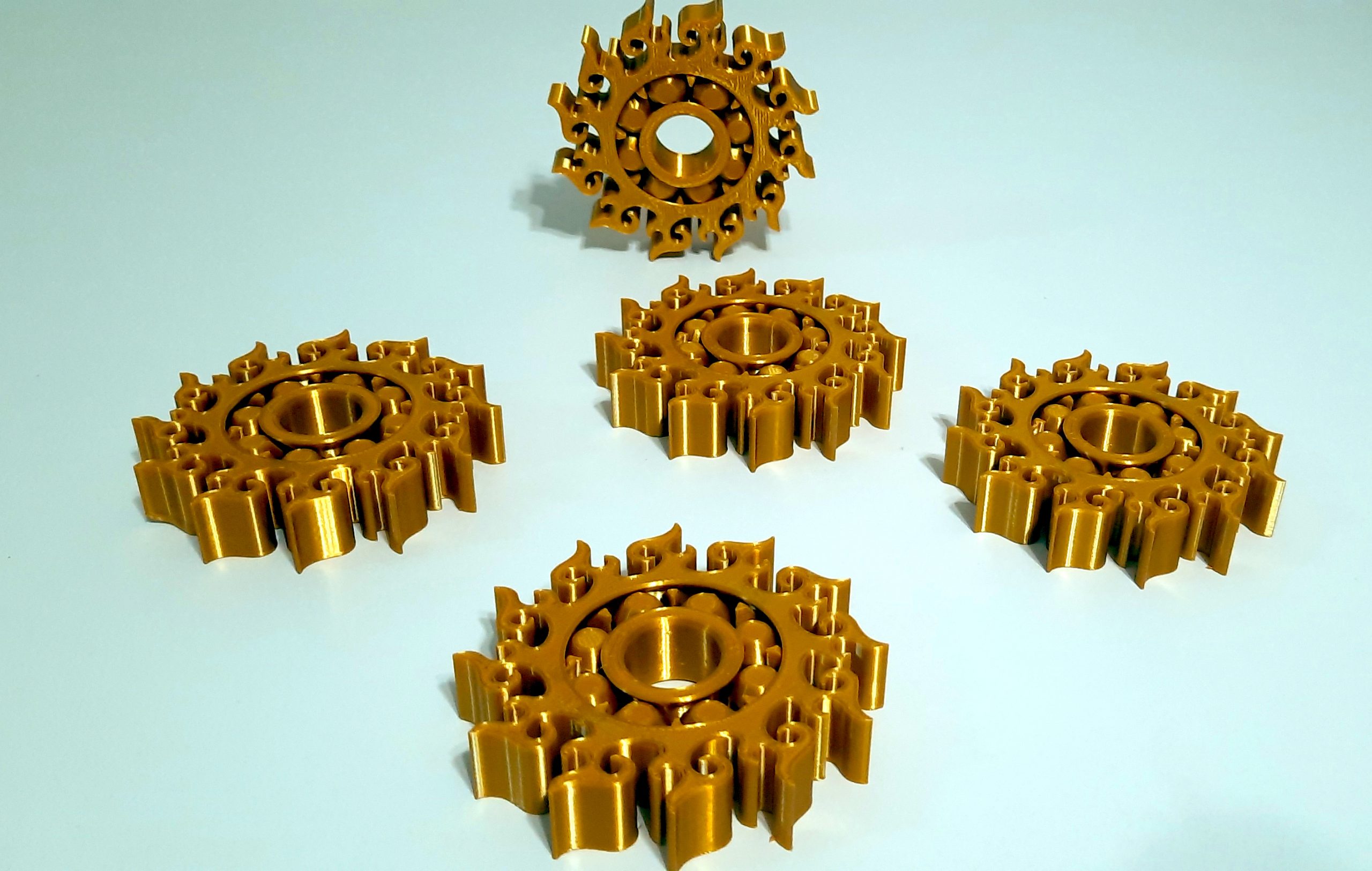 3D Printed Gear Fidget Spinner Toy
