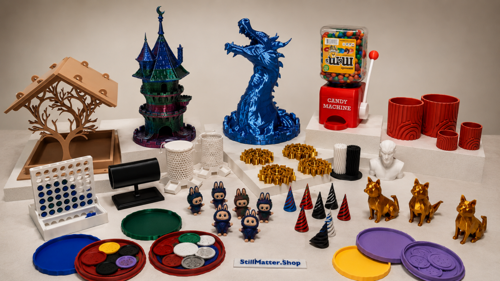 Still Matter .shop 3D Printed Toys, Games, Gifts, and Functional Items